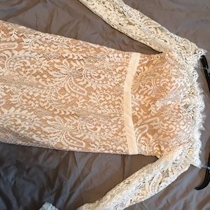 Vici Dresses - White lace mermaid dress Vici Dresses - White lace mermaid dress
